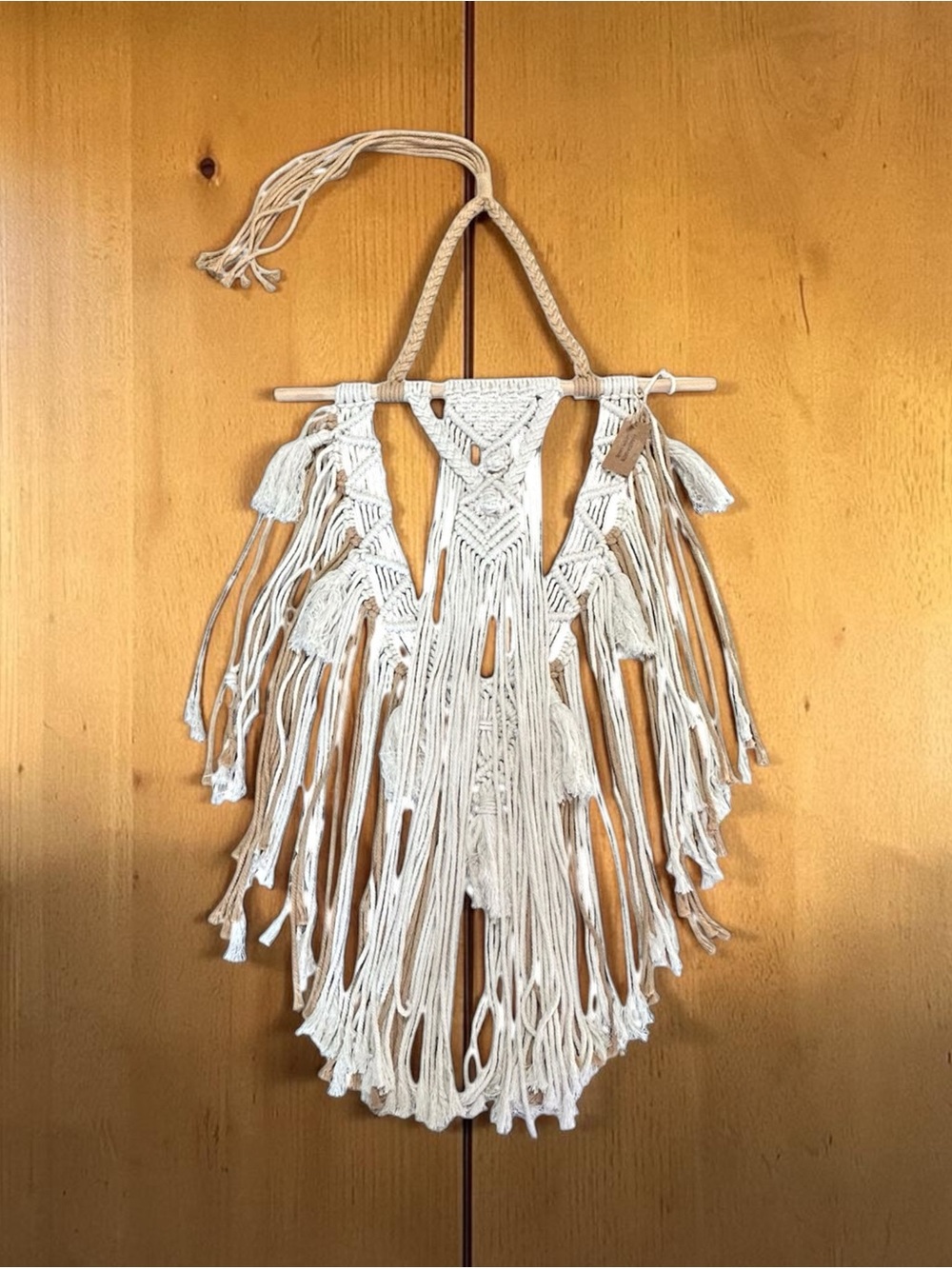 Vintage Bliss Decorations Large Macrame Wall Hanging - 60" Boho Woven Tapestry